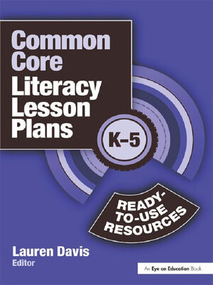 cover image of Common Core Literacy Lesson Plans